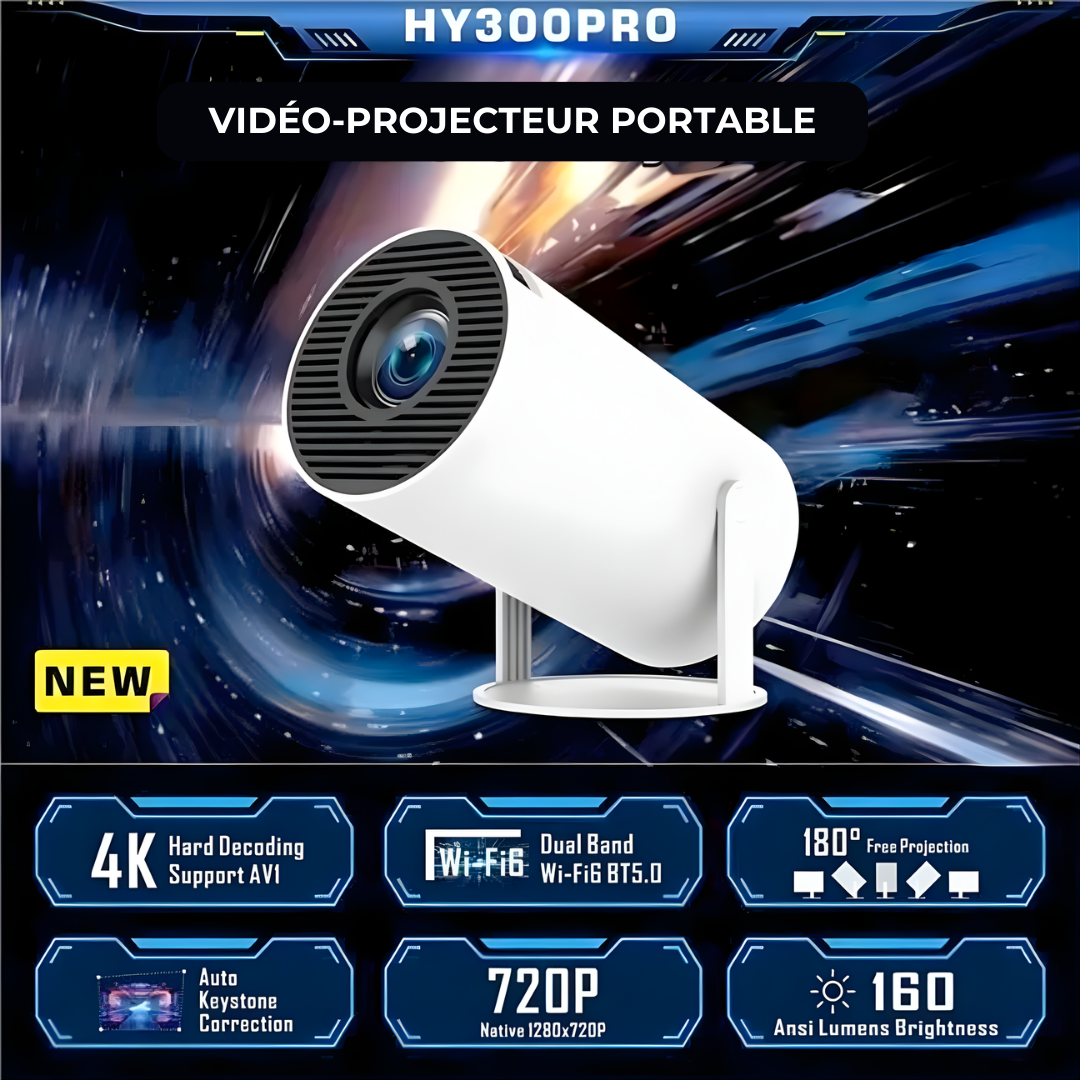Mini vidéo-projecteur HY300 PRO